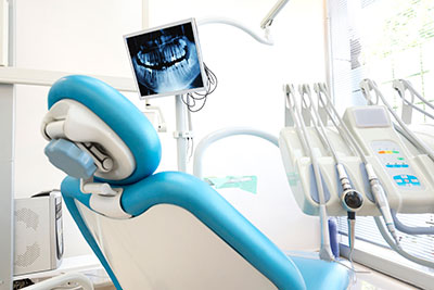 Operatory with dental chair and tools at Nelson R. Diers Orthodontics